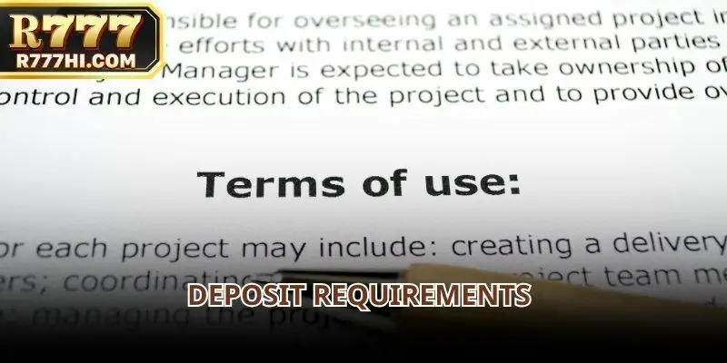 Users must follow established deposit procedures when funding their accounts